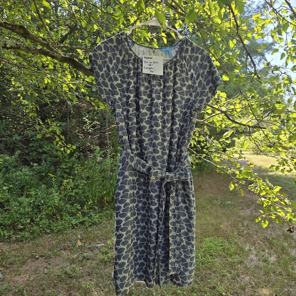 Draper James Blue And White Dress Size Large